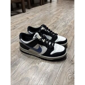 Nike Dunk Low GS Next Nature TPU Swoosh Black White Blue Men's Size 5.5